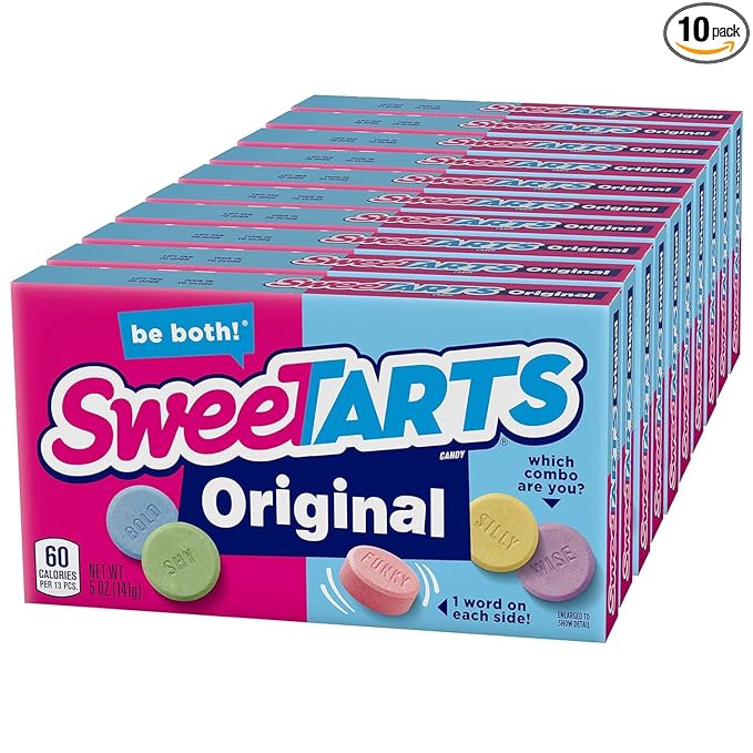 SweeTARTS Original Theater Box Candy, 5 Ounce Boxes (Pack of 10)