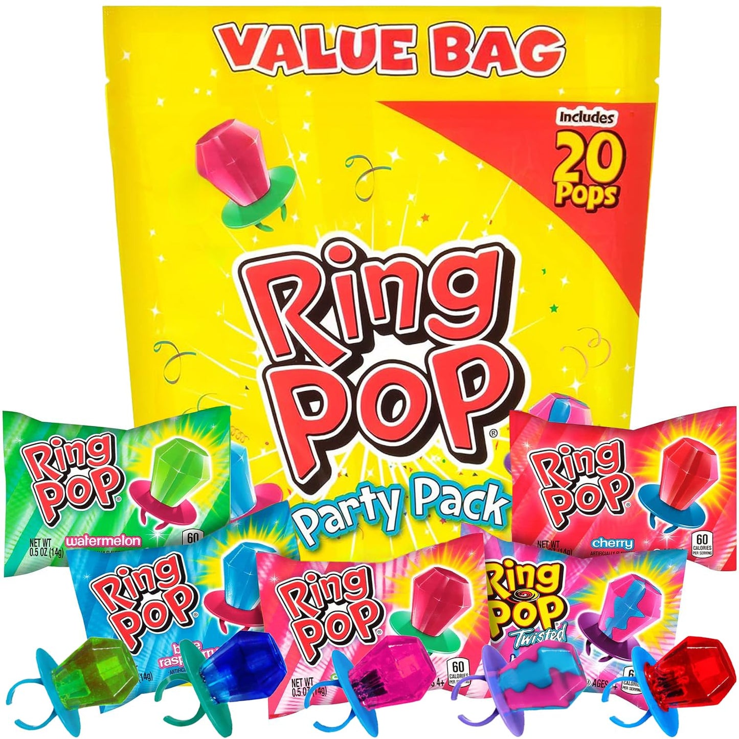 Ring Pop Halloween Bulk Variety Candy
