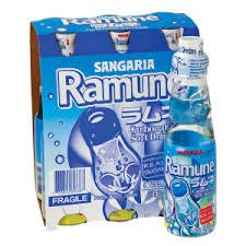 Ramune Original Flavor Japanese Soda 6.76oz bottles 6pack Japanese Import