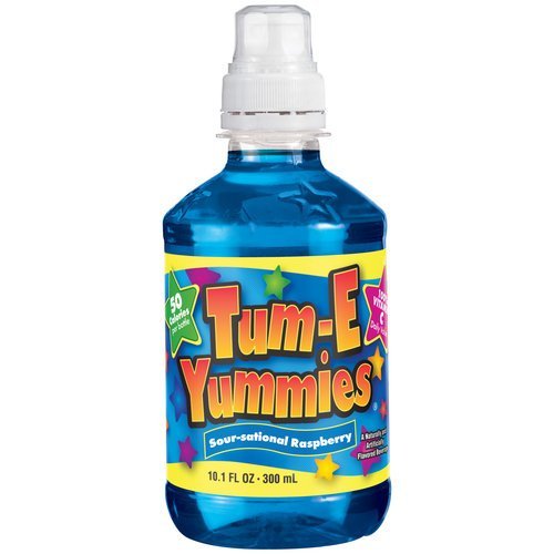 Tum-e Yummies Fruit Flavored Drink, Sour-sational Raspberry, 10 Fl Oz (Pack of 12)