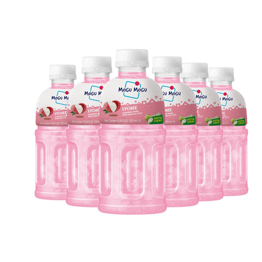 Mogu Mogu fruit juice Lychee juice (6 Packs) Delicious fruit juice for kids