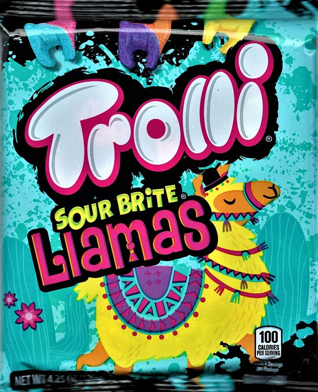 Trolli Sour Brite Llamas Gummi Candy, 4.25 Ounce
