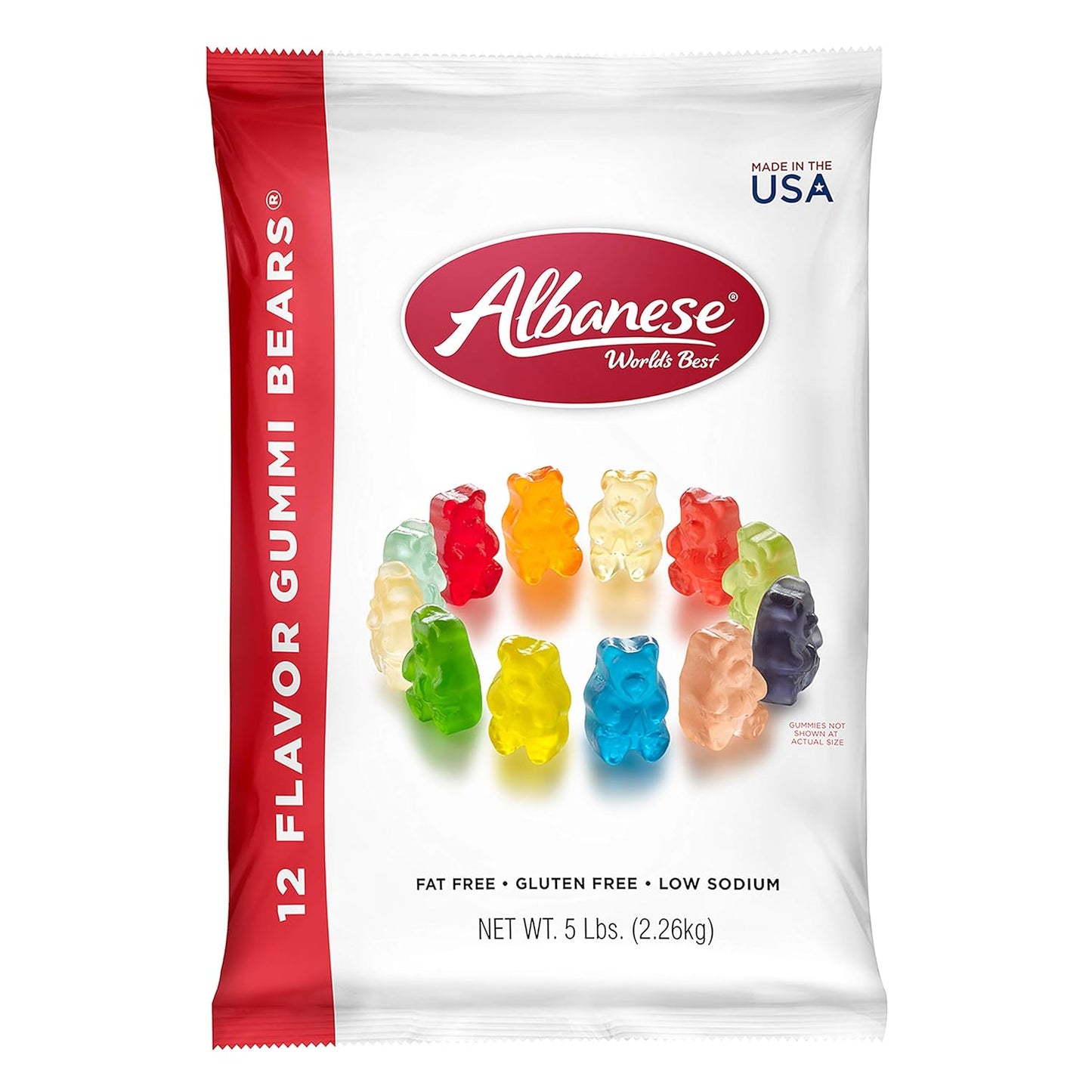 Albanese World's Best 12 Flavor Gummi Bears Candy