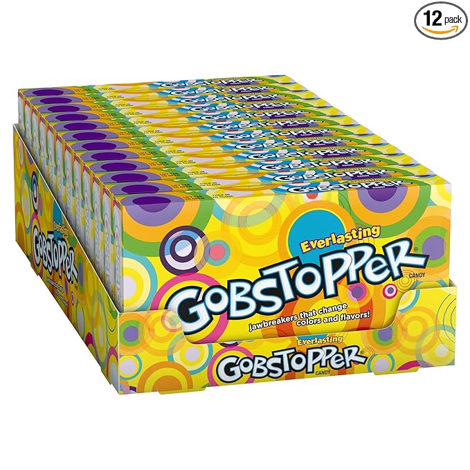 Wonka Everlasting Gobstopper, Candy, Jawbreaker Candy, 5 oz (12 ct)