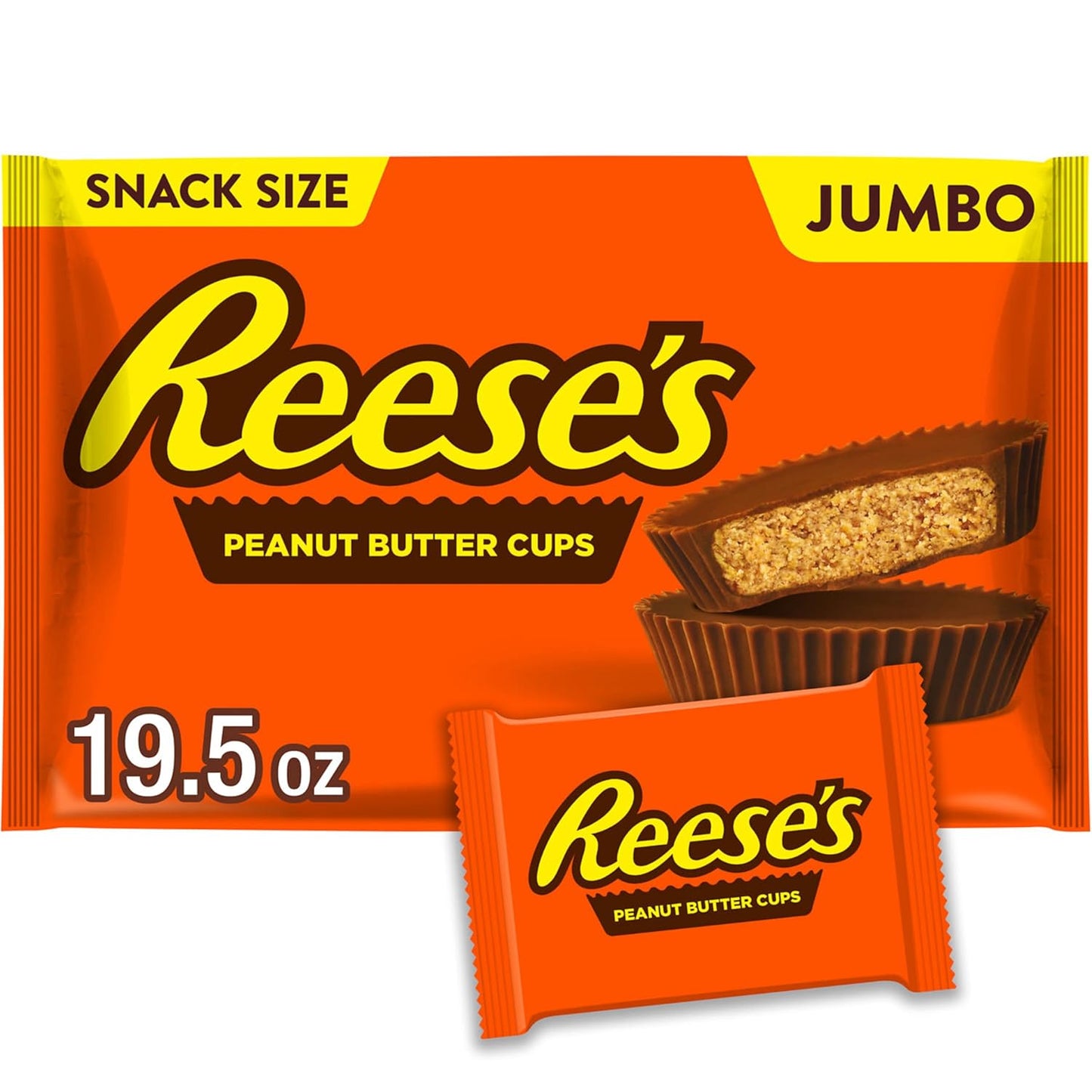 REESE'S Milk Chocolate Snack Size Peanut Butter Cups