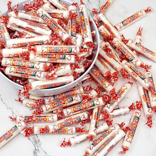 Smarties Candy Rolls, 1 Pound Bulk Bag (Approx. 60 pieces), Individually Wrapped Hard Candy